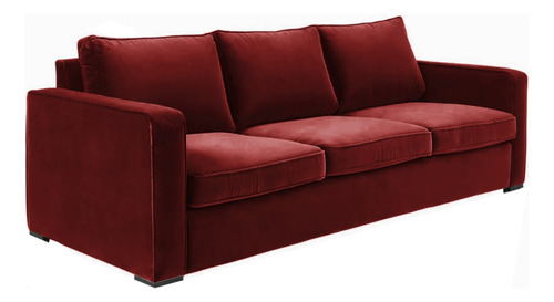 Sillon Sofa 3 Cuerpos Design Pana Antimanchas Placa + Guata