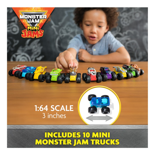 Camión Toy Monster Jam Mini Jam Megalodon Mad Hog Chomper