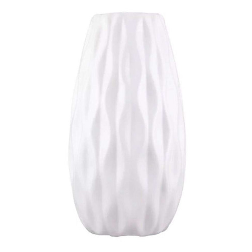 Vaso Decorativo De Cerâmica Ribe Branco
