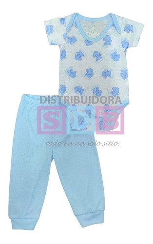Imagen 3 de 5 de Conjunto Bodys + Pantalón Mameluco Para Bebe Varios Colores