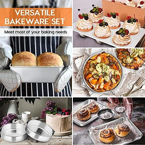 Juego De Utensilios Para Hornear, Horno Tostador E-far, 8 Pi