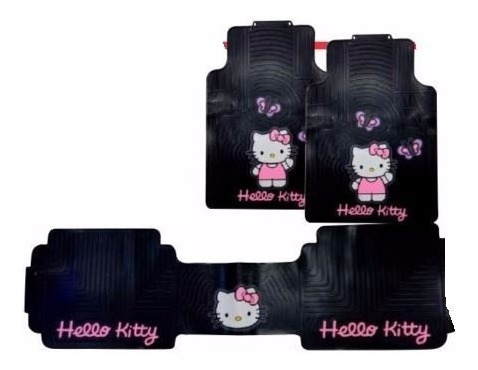 Tapetes Hello Kitty Universales 3p Sintetico Envio Gratis