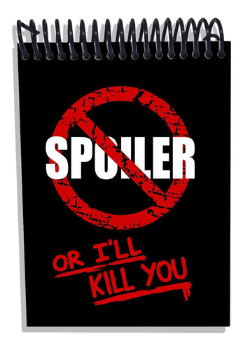 Imagem 1 de 2 de Caderneta Capa Dura Proibido Spoiler