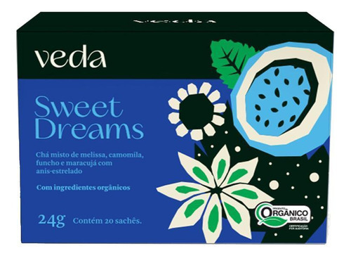 Chá Orgânico Veda Sweet Dreams 24g 20 Sachês