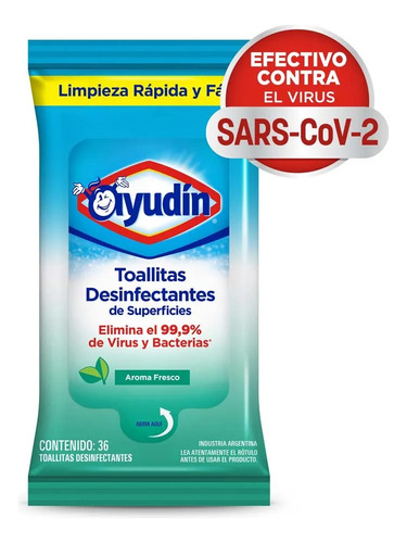 Toallitas Desinfectantes Ayudin Fresco 36u Doypack