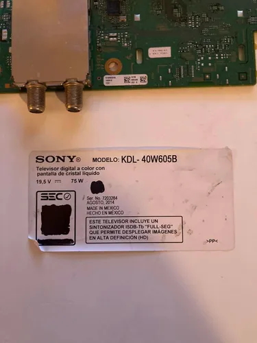 comprar Tarjeta Placa Modulo Sintonizador Televisor Sony Kdl-40w605b