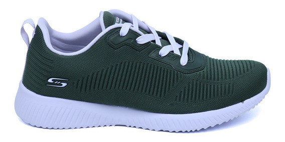 skechers lace up sneakers mujer verdes