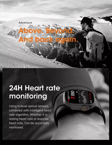 Imagen 9 de 10 de Reloj Inteligente Smartwatch W68+ Ultra 2023 Serie 8 Ip68