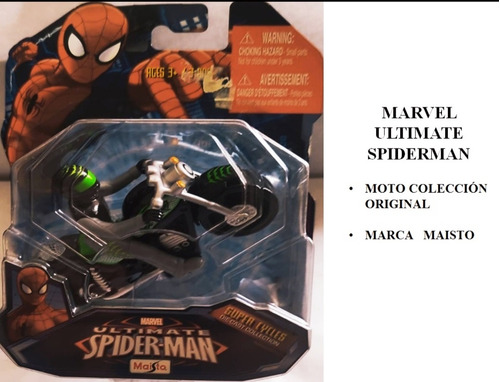 Moto Marvel Ultimate Spiderman De Coleccion, Nueva