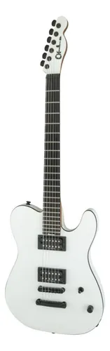 Guitarra eléctrica Charvel Pro-Mod Joe Duplantier San Dimas san dimas style 2 de caoba/nato satin white satin con diapasón de ébano