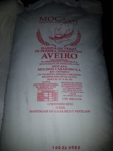 Harina De Trigo De Primera. Aveiro