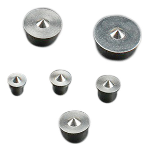 A Set Of 6 Stainless Steel Center Pins