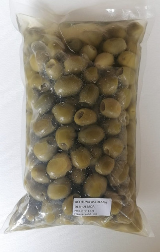 Aceituna Ascolana Deshuesada, Bolsa De 1 Kg Drenados,agrof