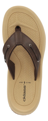 Sandalia Casual Hombre Color Café 703-30