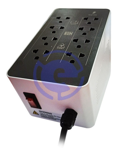 Imagen 4 de 5 de Regulador De Voltaje Cdp R2c-avr1008 1000va, 8 Tomas 120v