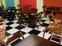 Imagem 6 de 10 de Locação / Aluguel De Mesas E Cadeiras Bar Para Festa Junina
