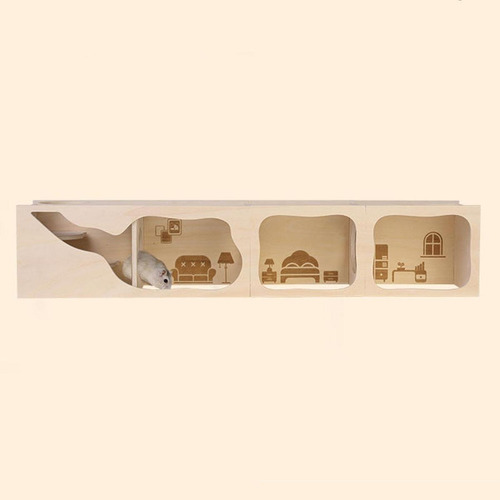 Casa De Madera Para Hámster, Cobertizo Para Mirar, L