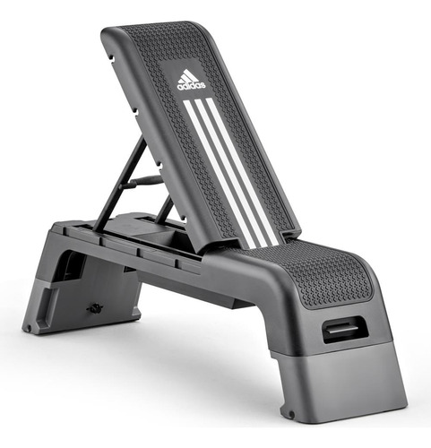 adidas Hiit Deck - Step Para Fitness + Kit Cuerda Y Liga Res Color Negro