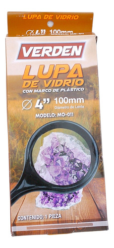 Lupa De Vidrio Con Marco De Plástico 100 Mm Mo-011 Verden