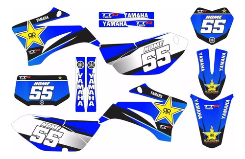 Kit Adesivos Moto De Trilha Ttr 125 Rockstar Cross Ttr11