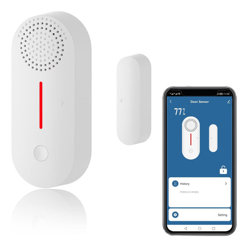 Sensor De Puerta Inteligente Wifi, Alarma Inalámbrica Con Se