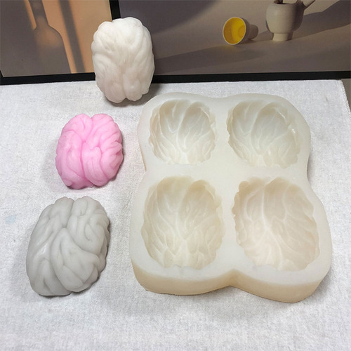 Molde De Silicona Con Forma De Vela (3 #mold) Para Decoració
