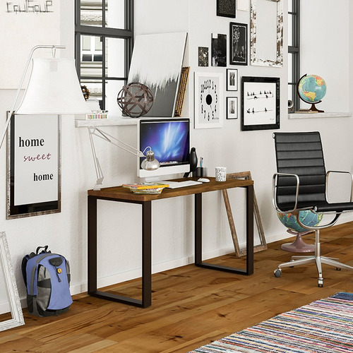 Escritorio Mesa Industrial Madera Hierro 150x60cm Gratis