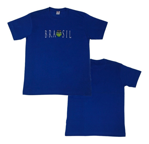 Excelente Qualidade Camisa Camiseta Bordada Do Brasil