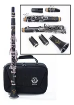 Comprar Clarinete Sib Corpo Abs 17 Chaves Niquelada Estojo Eaglecl04