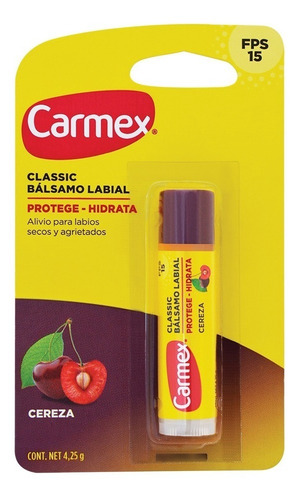 Balsamo Labial Carmex Classic Cereza Fps 15 4.25 G