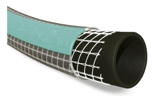 Manguera Anticolapsable Soly Tac 1/2 X 15mts Color Verde Oscuro/negro