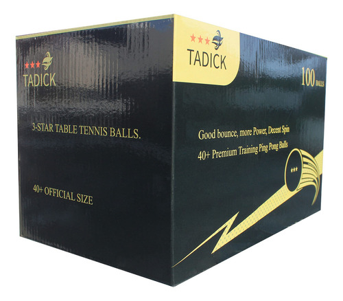 Tadick - Juego De 100 Pelotas De Tenis De Mesa De Primera Ca