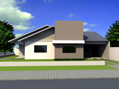 Projeto Arquitetônico Rf 125m² 1 Suíte + 2qtos Lote 16x15