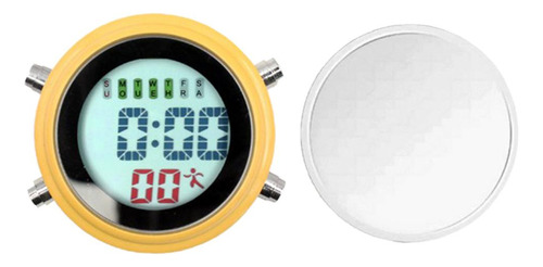 Mini Reloj Despertador Reloj Para Moto Barco Amarillo Blanco