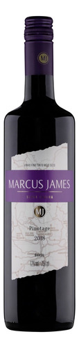 Vinho tinto meio seco Pinotage Marcus James adega Cooperativa Vinícola Aurora 750 ml