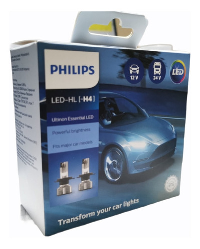 Ampolleta Turbo Led Philips H4 Original 12/24 Volts