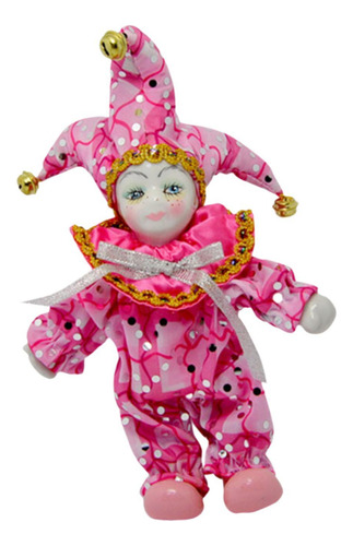 Muñeca Arlequín, Linda Muñeca Triangular, Hecha A Mano,