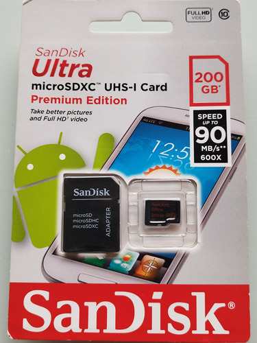 Tarjeta Memoria Micro Sd 200gb Sandisk Ultra Premium Edition
