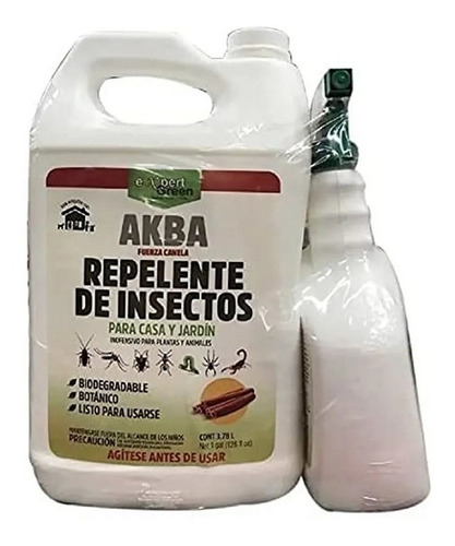 Repelente Akba Insectos Casa Y Jardín Biodegradable 