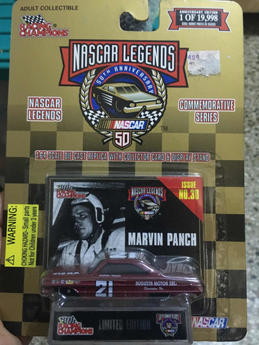 Carrito De Carrera A Escala 1/64 Nascar Legends Marvin Panch