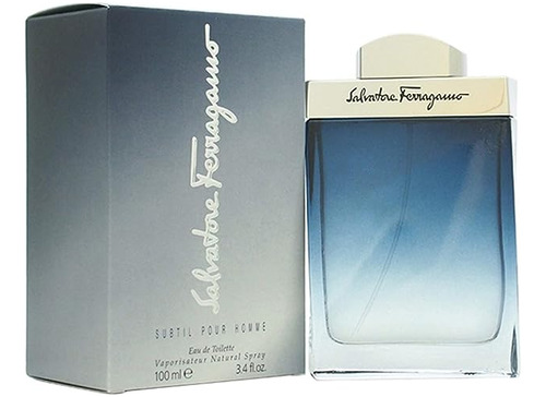 Ferragamo Subtil Eau De Toilette Spray For Men, 3.4 Ounce