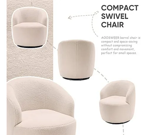 Conjunto De 2 Sillones Giratorios Para Sala, Cómodos Y Elega
