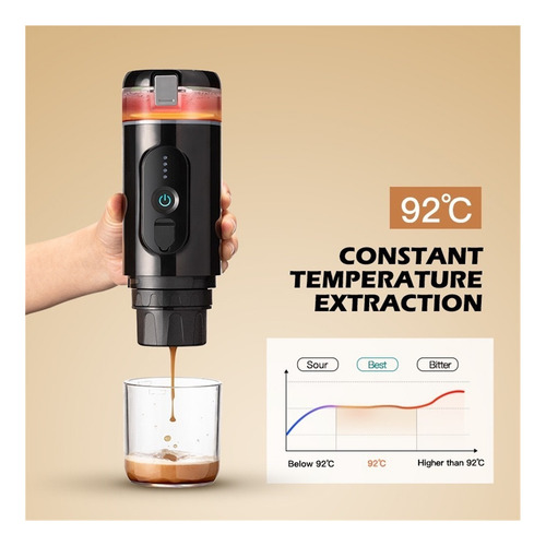 Cafetera Italiana Con Calefacción Inalámbrica, Recargable,