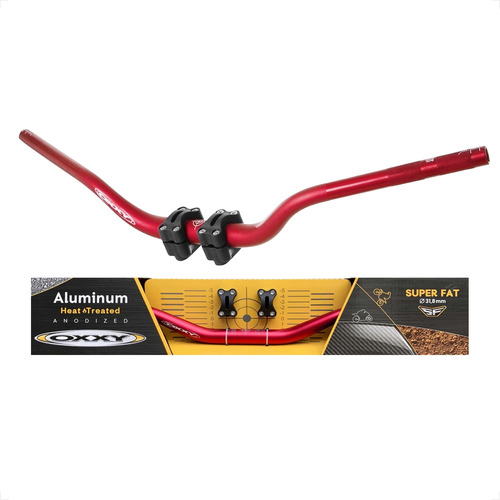 Guidão Oxxy Alto Vermelho+ Adaptador Lançamento Oferta