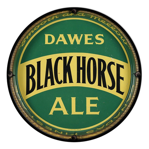#307 - Cuadro Decorativo Vintage / Beer Cerveza Black Horse