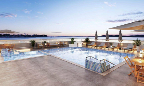 Imagem 23 de 30 de Apenas 85 Mil De Entrada!apartamento Com 2 Dormitórios, 2 Suítes, 2 Vagas À Venda, 88 M² Por R$ 563.481 - Canto Do Forte - Praia Grande/sp - Ap4485