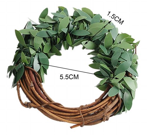 6 Servilleteros Decorativos Con Hojas Verdes Para Bodas Y Ho