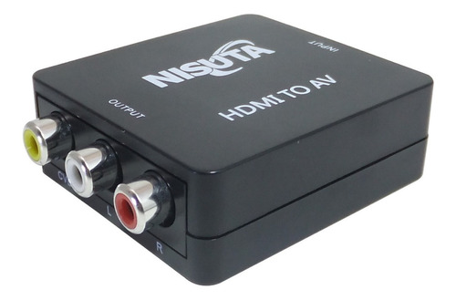 Conversor Hdmi A Rca Full 1080p Notebook Proyector Nisuta