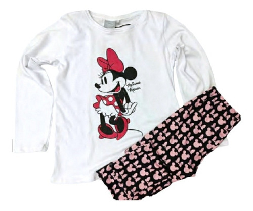 Pijama Niñas Minnie Mouse Retro Manga Larga Original Disney®