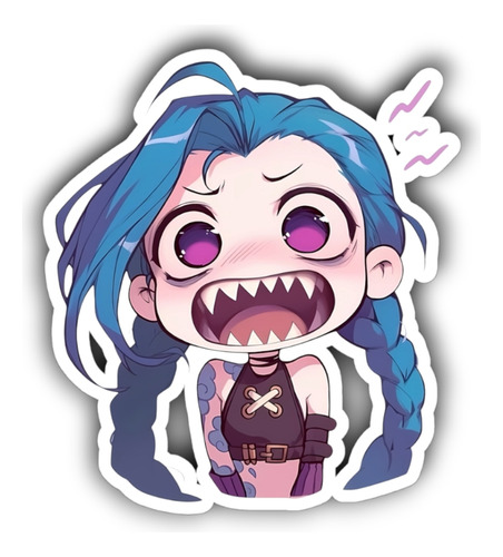 Sticker Arcane League Of Legends Lol Pegar En Móvil Pc X10